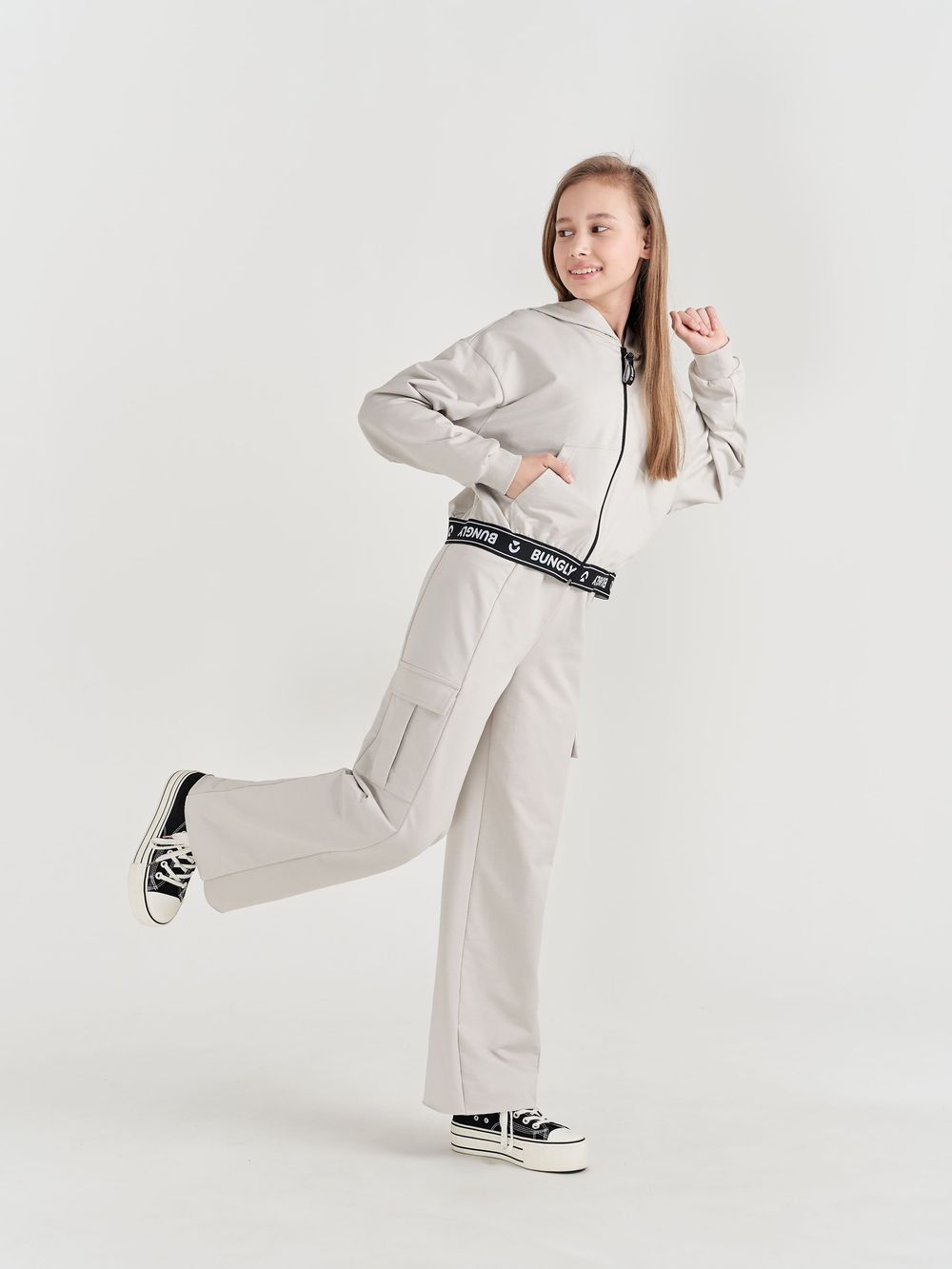 Толстовка облегченная "ТУМАН" укороченная подростковая