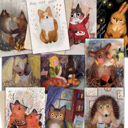 Хочу тебя обнять. 10 открыток