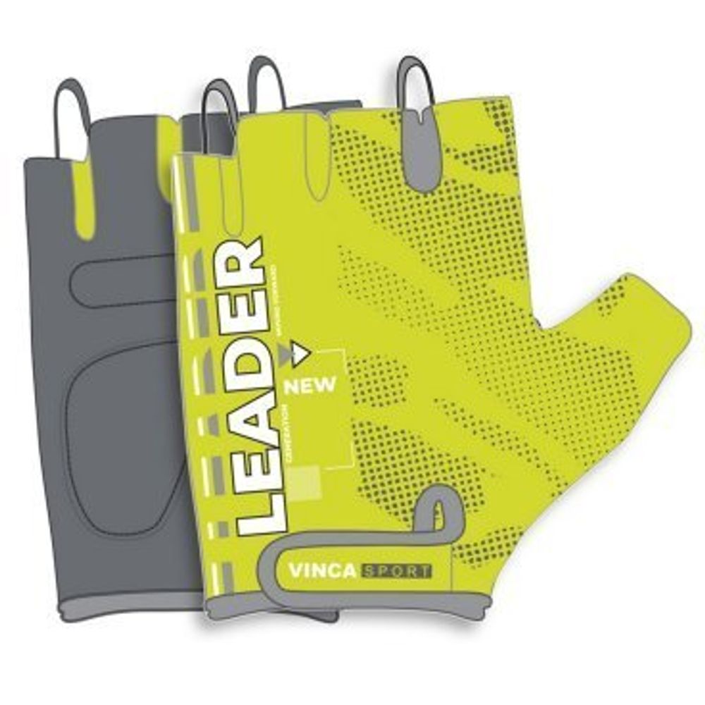 Перчатки велосипедные, Leader, lime, размер S VG 918 Leader lime(S)