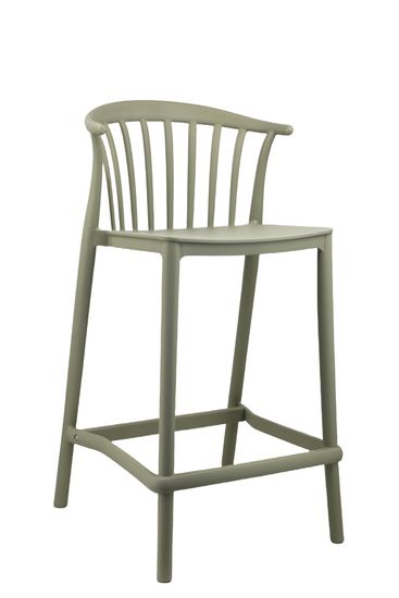 Стул полубарный Campo пластик зеленый
