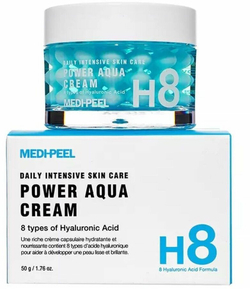 Лифтинг - крем с пептидными капсулами и комплексом гиалуроновых кислот Medi Peel  Power Aqua Cream50 мл.