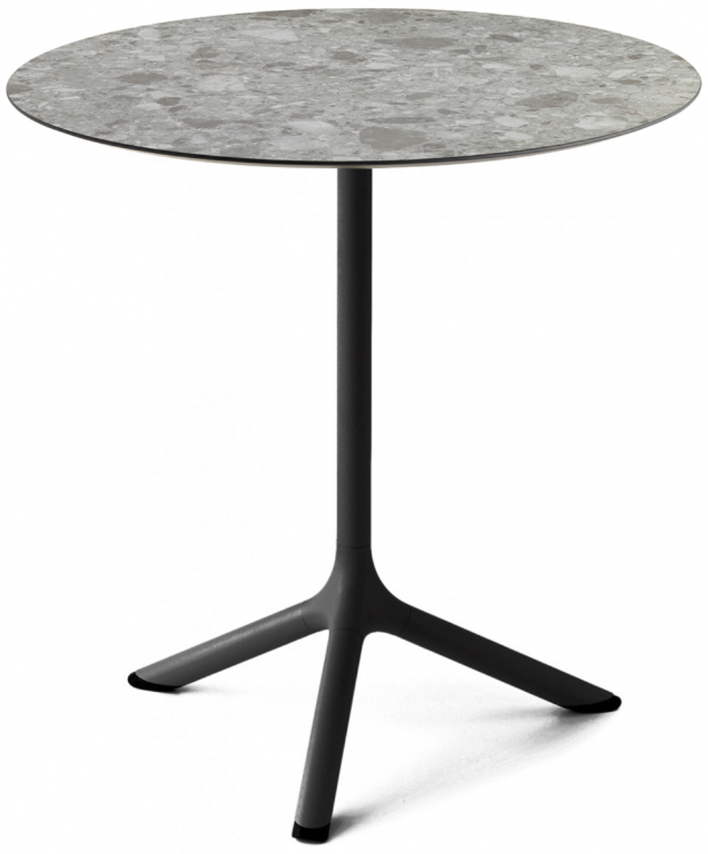 Стол ламинированный обеденный Scab Design Tripe, черный, зернистый