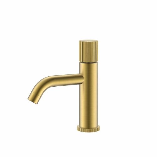 Смеситель для раковины Boheme Stick 121-MG.3 золото матовое/ручка LINEA