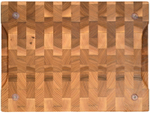 деревянная торцевая разделочная доска 40x30x4 см. карагач (вяз)