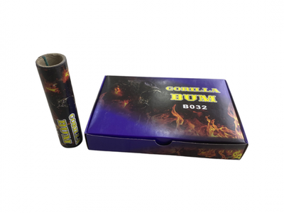 Петарды фитильные "GORILLA BUM" В032 119мм 26-30мм к-т6   (1/60)