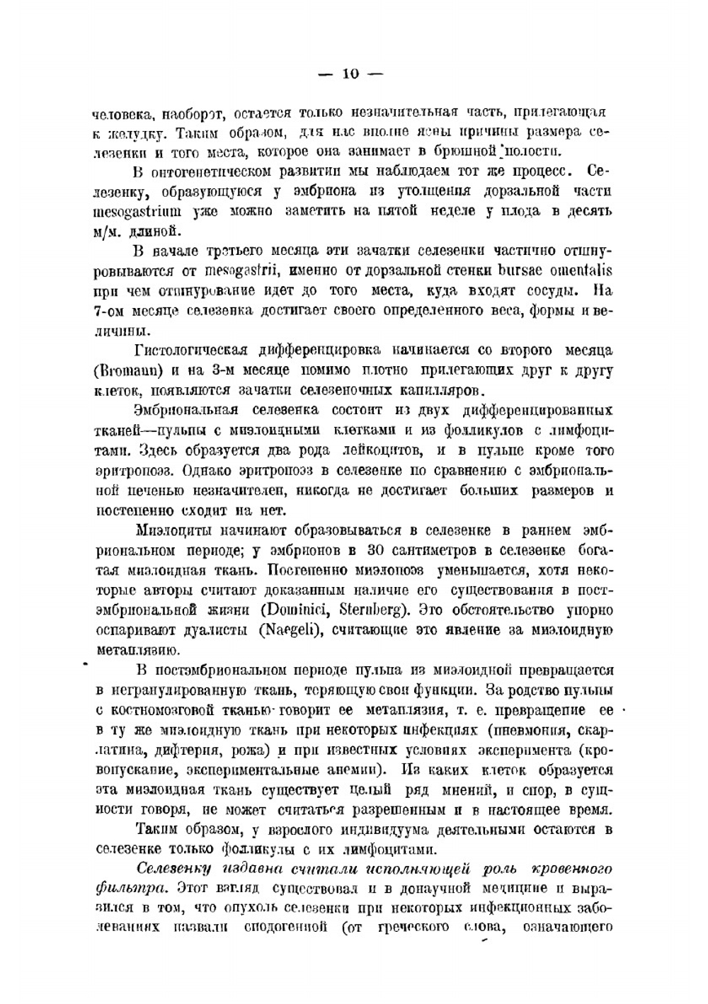 О функциях селезенки | Е.Л. Березов