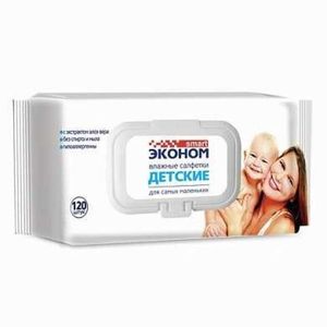 ВЛАЖНЫЕ САЛФЕТКИ ЭКОНОМ SMART ДЕТСКИЕ ДЛЯ САМЫХ МАЛЕНЬКИХ
