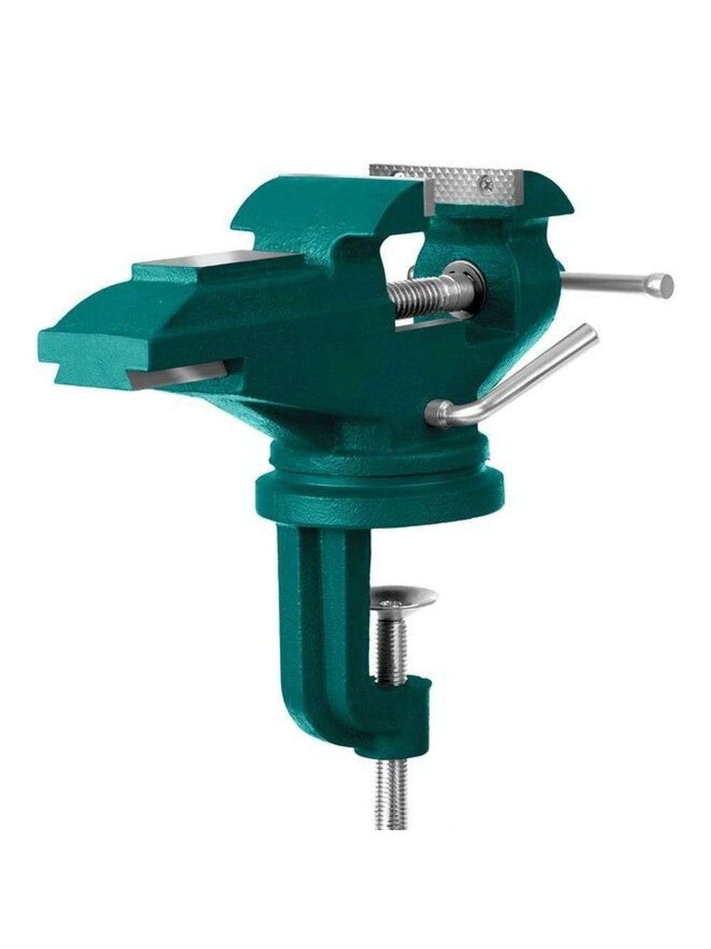 Поворотные слесарные тиски для точных работ, KRAFTOOL 65 мм, мини настольные