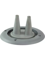 Пыльник для 2-х боуденов, Ø накладки 105 мм, серый