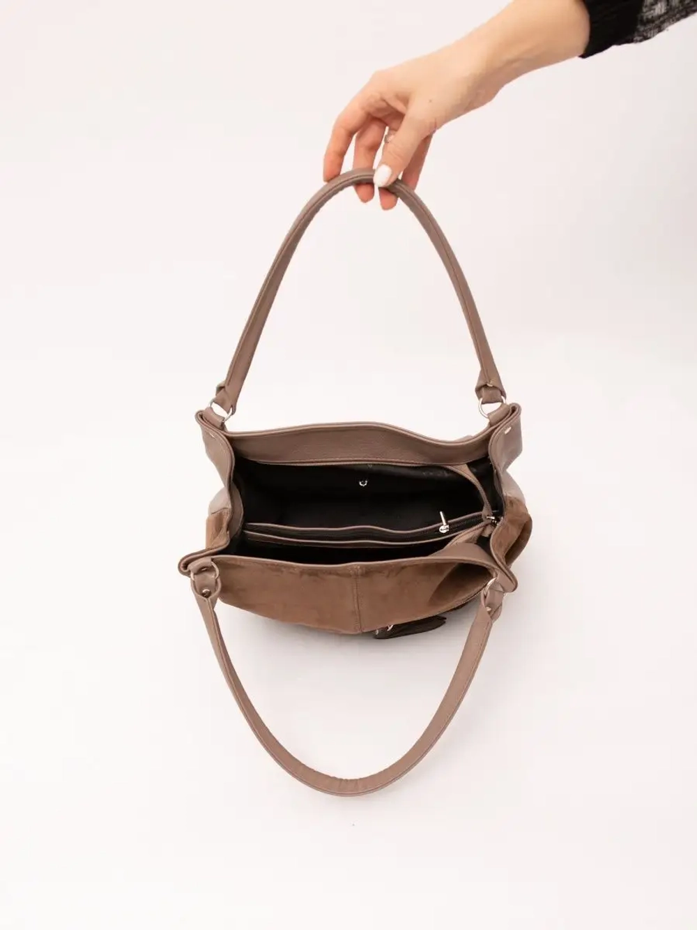 Сумка через плечо большая шоппер мешок