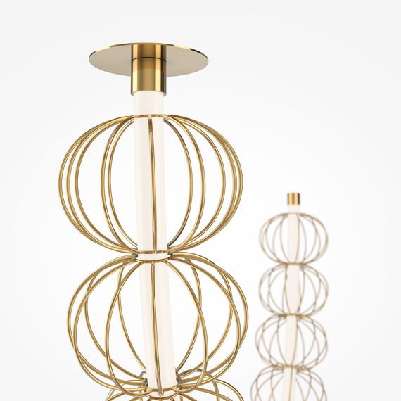 Подвесной светодиодный светильник Maytoni Golden Cage MOD216PL-L42G3K