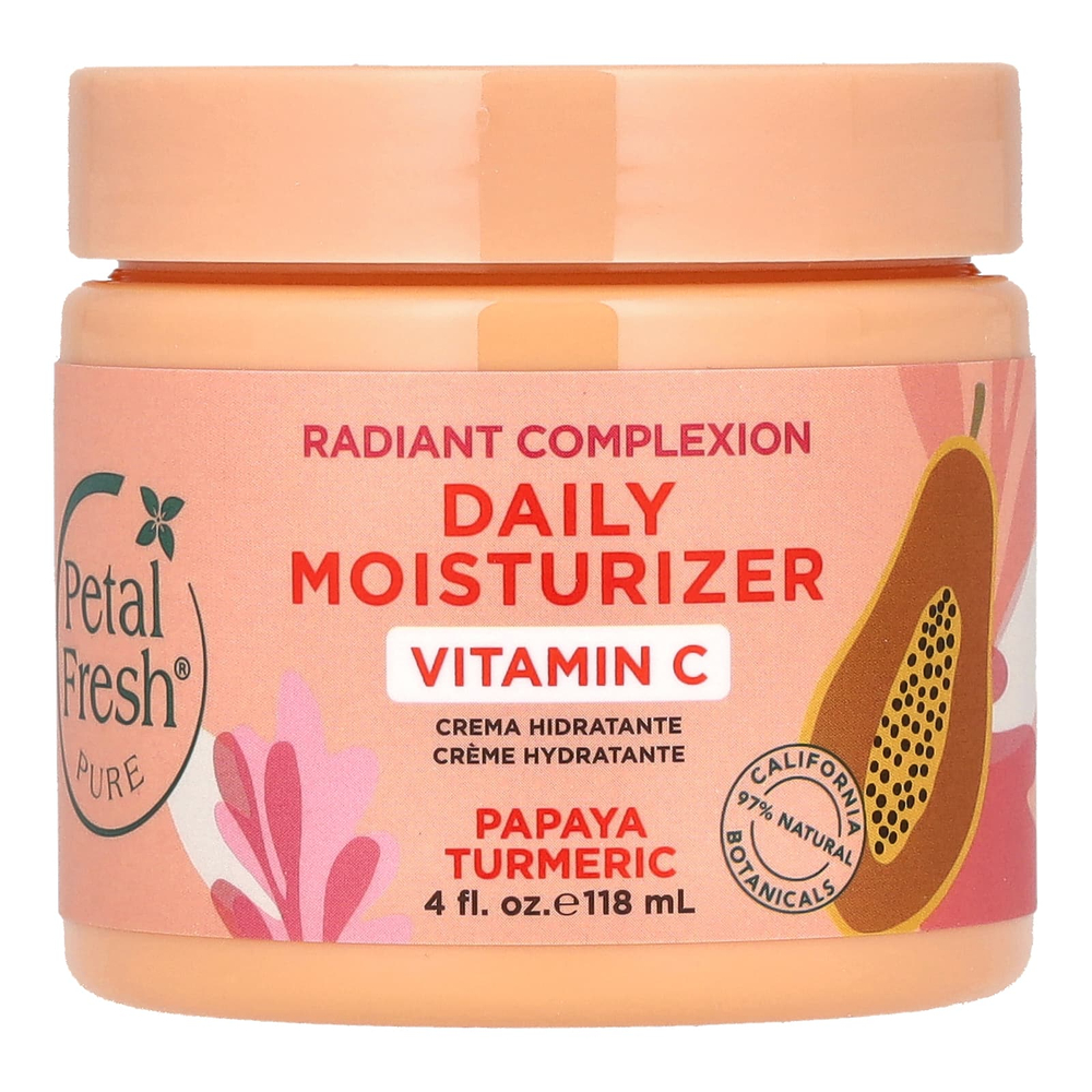 Petal Fresh, Pure, сияющий цвет лица, ежедневное увлажняющее средство, папайя и куркума, 118 мл (4 жидк. унции)