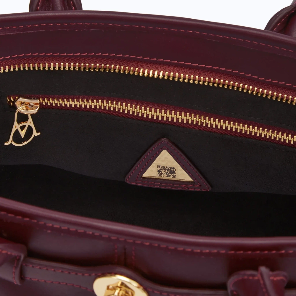 MANC КОЖАНАЯ СУМКА "BABY JANE", БОРДОВЫЙ