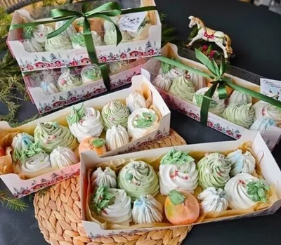 Фотография Зефир Елки «Завитки» / 30*11 см купить в магазине Афлора