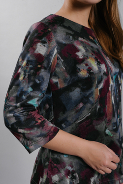 Трикотажное платье 2445оп, Мозаика #159М052445оп