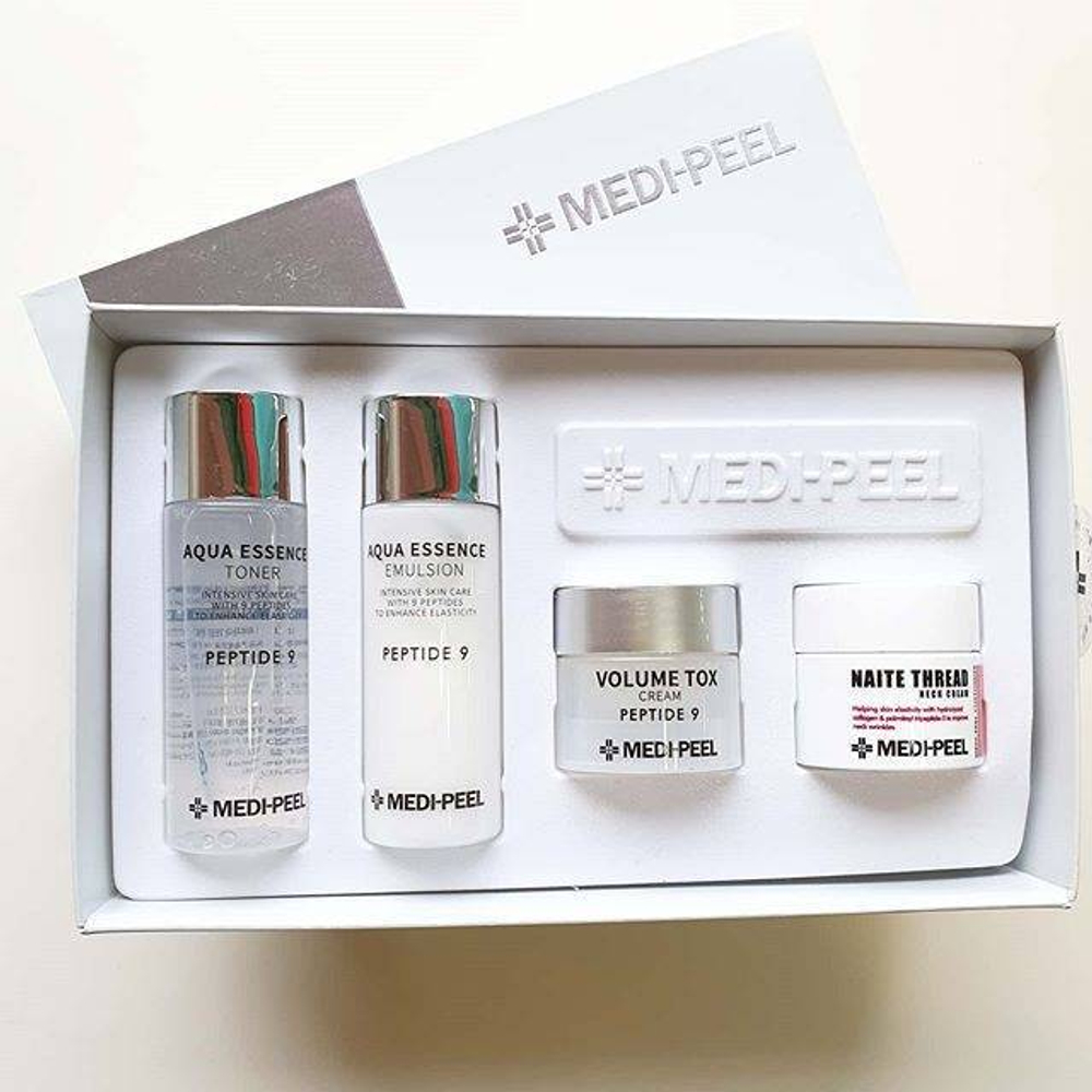 [Medi-Peel] Peptide 9 Skincare Trial Kit - Подарочный набор премиум косметики против морщин, 4 шт