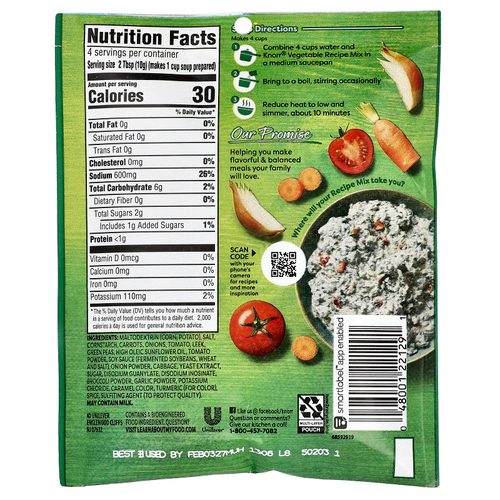 Knorr, Смесь "Овощной рецепт", 1,4 унции (40 г)