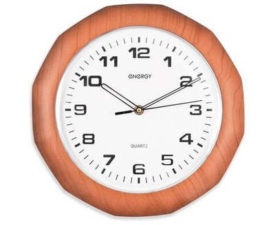 Часы настенные Energy EC-15, 30*4см (многоугол.) плавный ход, пластик, АА*1шт нет в компл