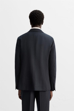 ZARA БЛЕЙЗЕР ИЗ 100% ШЕРСТИ, МОРСКОЙ СИНИЙ