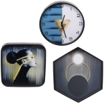 Часы настенные + пано 2шт «HOME STYLE» Незнакомка, черный корпус