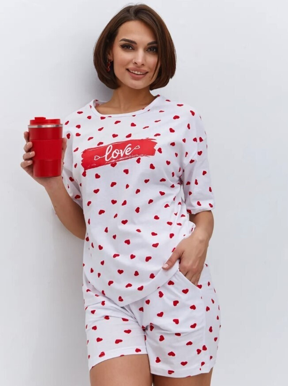 [m]Пижама х/б шорты+футболка УшФ0016