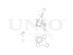 Опора шаровая передняя нижняя правая UNIO SSP-20138