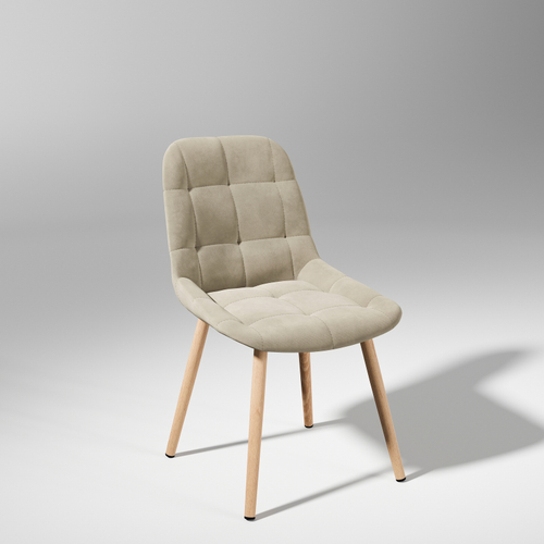 Стул Шато Бежевый Ultra Sand / белый/ПВХ Бунратти