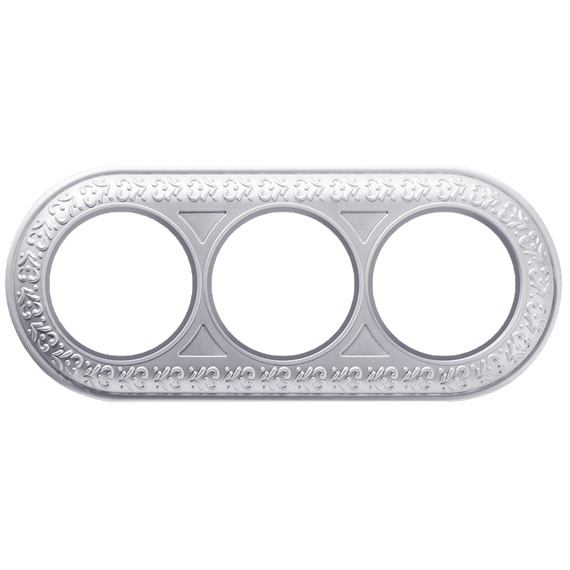 Рамка Werkel Antik Runda на 3 поста жемчужный WL70-frame-03 4690389106552