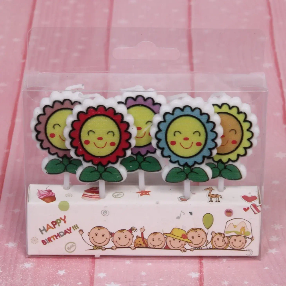 Свечи для торта «Весёлый цветочек»