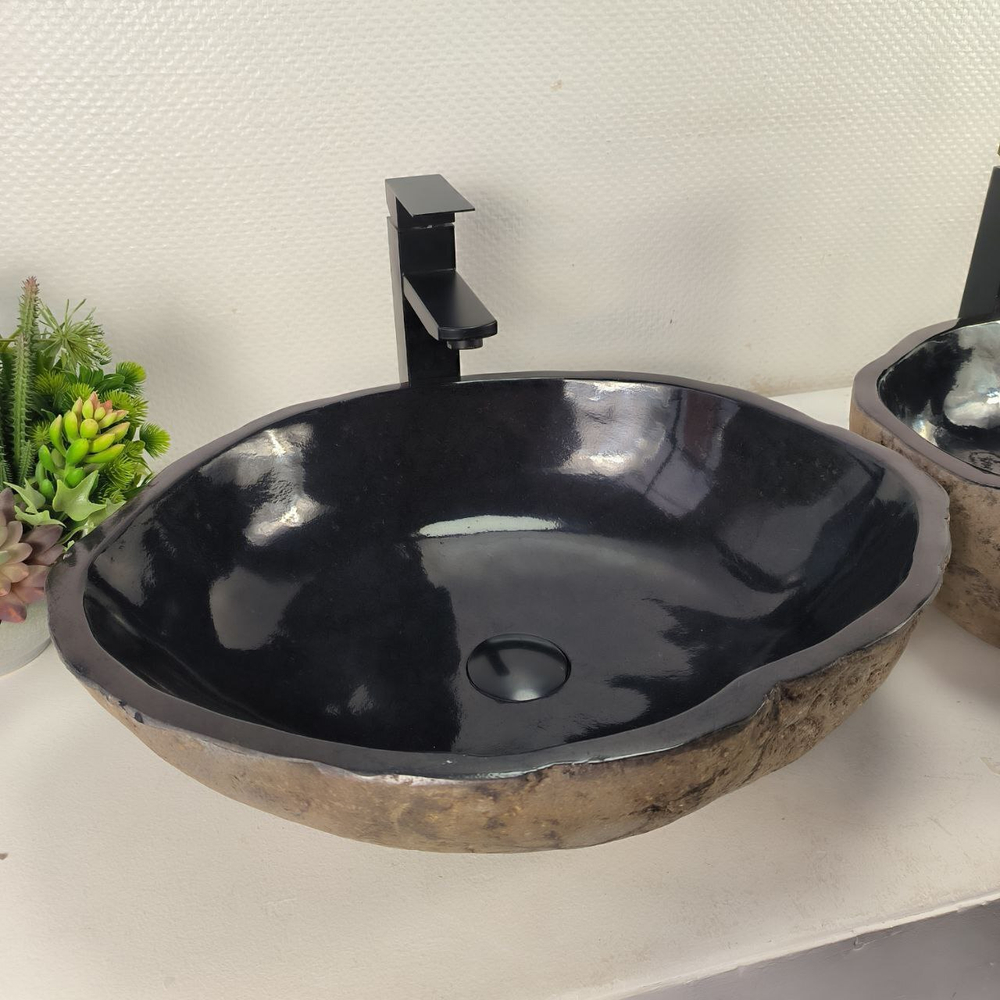 Раковина из речного камня ПАРА! RS-65133 52*42*15 0866