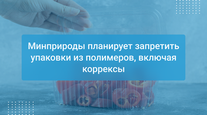 Минприроды планирует запретить упаковки из полимеров, включая коррексы