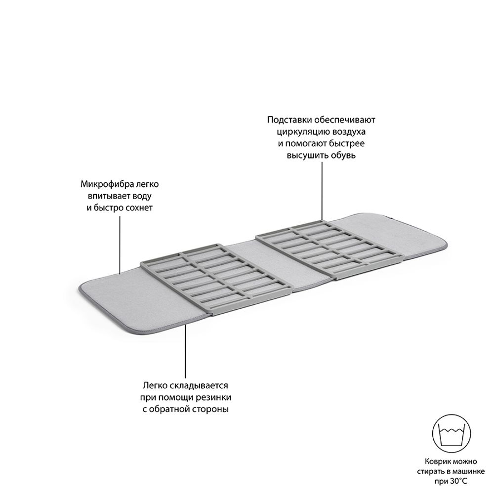 Сушилка для обуви Shoe dry, темно-серая