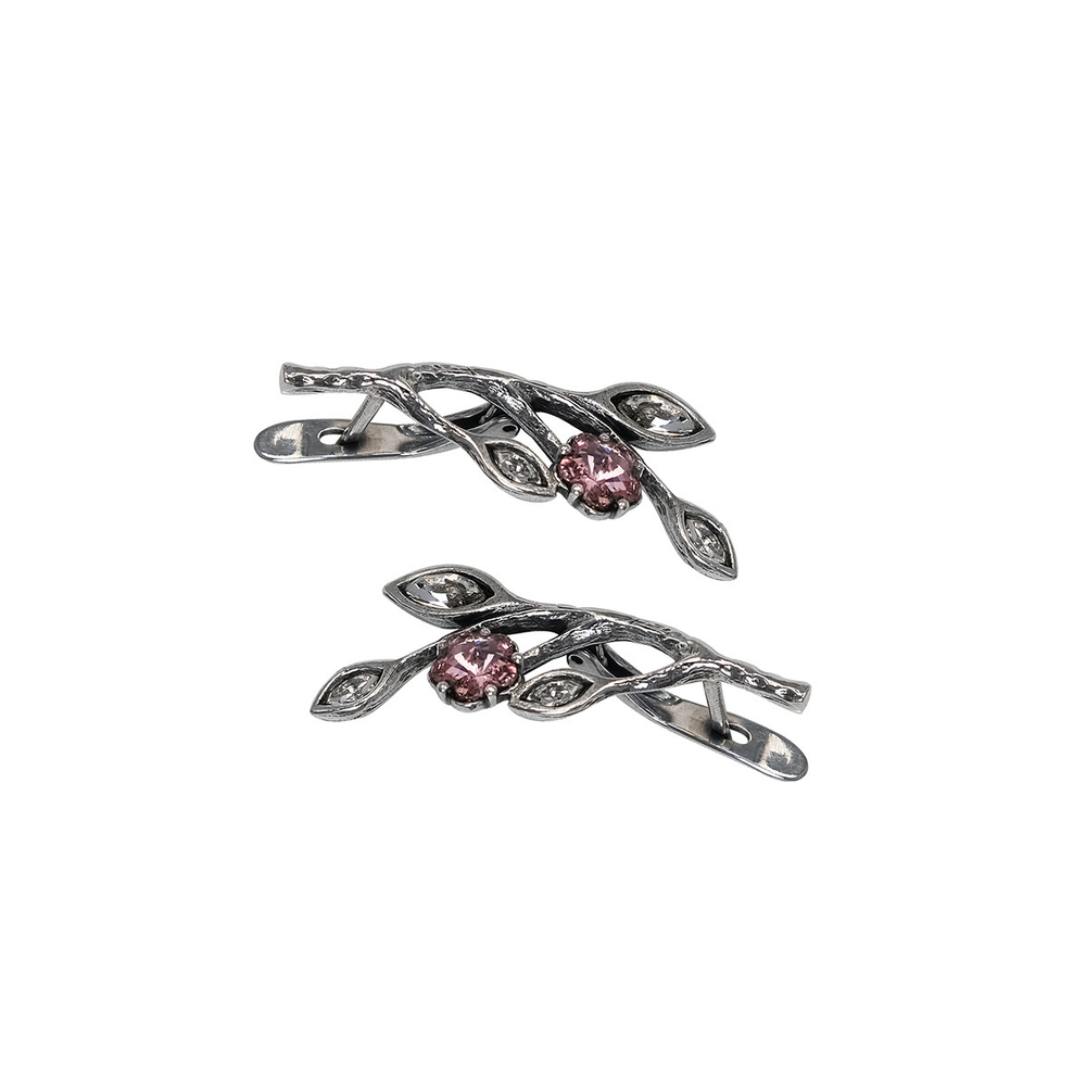 "Вишенка" серьги из коллекции "Оттепель" от Jenavi с английским замком