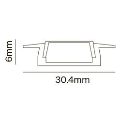 Профиль встраиваемый Maytoni Technical ALM003S-2M