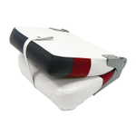 Сиденье мягкое складное Premium High Back Boat Seat, бело-красное