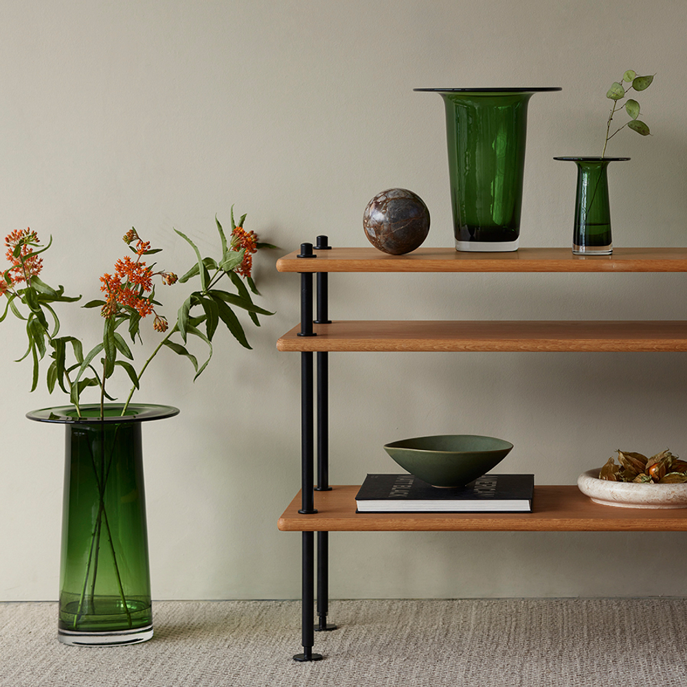 Ваза victoria, 36 см, зеленая