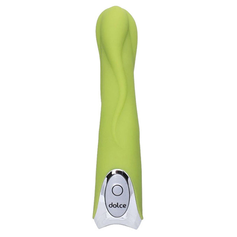 Зелёный вибратор 16,5см ToyFa Dolce Mateo 591002