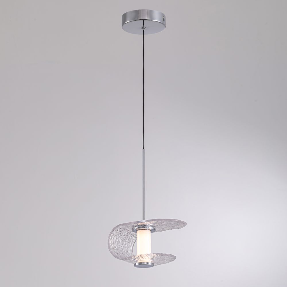 Подвесной светильник MD24020901-1A chrome/clear