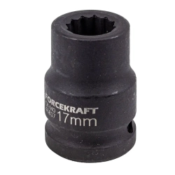 Головка ударная 17мм 3/4''12гр. FORCEKRAFT FK-46817