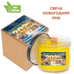Свеча новогодняя, хвойная 2026, 120 мл