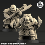 Grand Alliance Order Fyreslayers Vulkite Berzerkers 1 шт. миниатюра для dnd, днд, pathfinder, фентези, Настольная игра, НРИ, Варгейм, РПГ