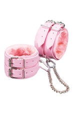 Оковы розовые на мягкой подкладке "Sitabella" с ремешками (Цвет: розовый)