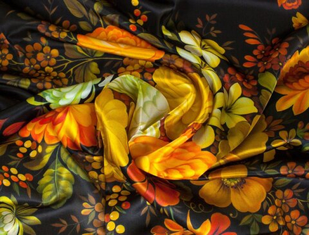 Шелковый платок "Жостово"