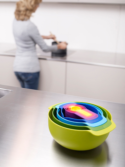 Набор мисок nest plus, разноцветный, 9 шт.
