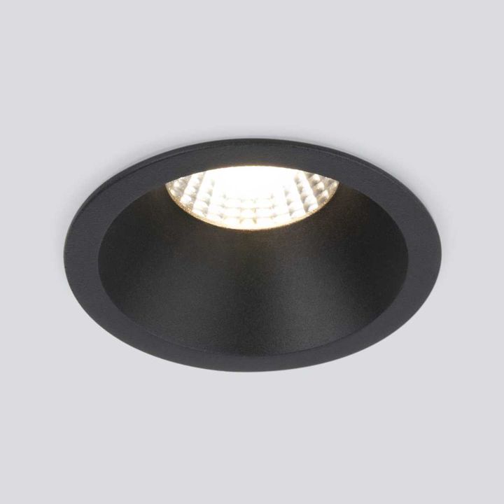 Встраиваемый светодиодный светильник Elektrostandard 15266/LED черный a055719