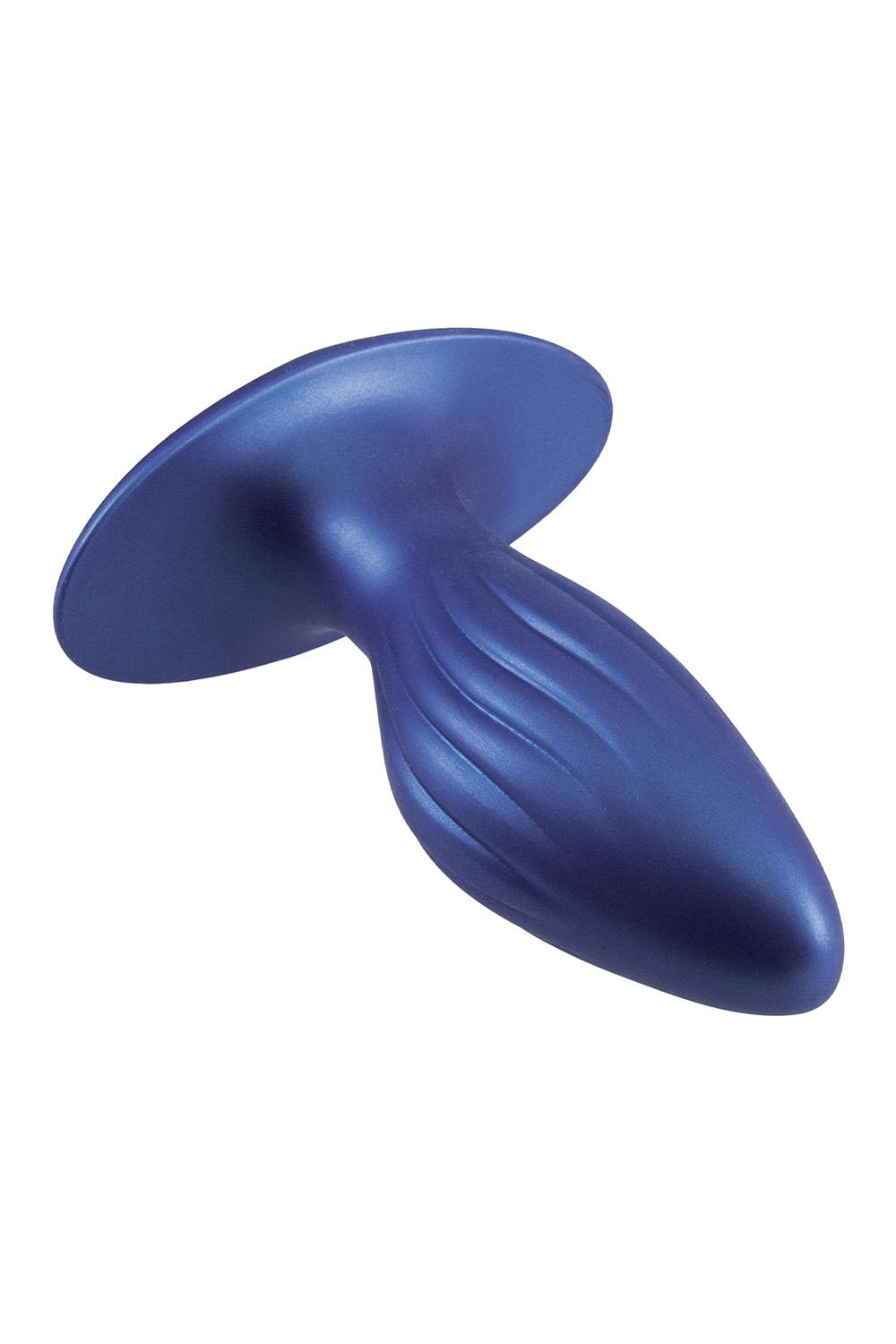 Синяя анальная пробка G Stuck Silicone Anal Plug - 12,5 см. (Цвет: синий)