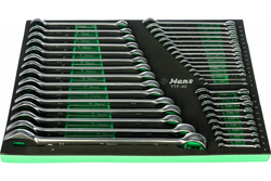 Набор комбинированных ключей 6-38 мм Hans в ложементе, TTF-40