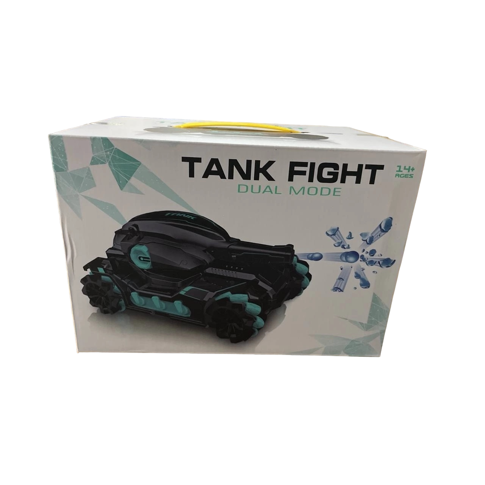 Машинка Танк на Р/У со стреляющим орбизом "TANK FIGHT - Dual Mode" с LED подсветкой и музыкой
