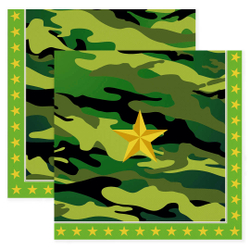 Салфетки Звездный Камуфляж 20 шт