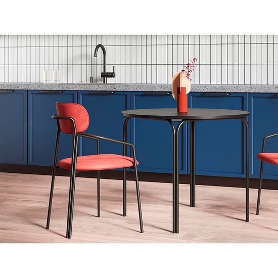 Стол обеденный ror, D90 см, черный